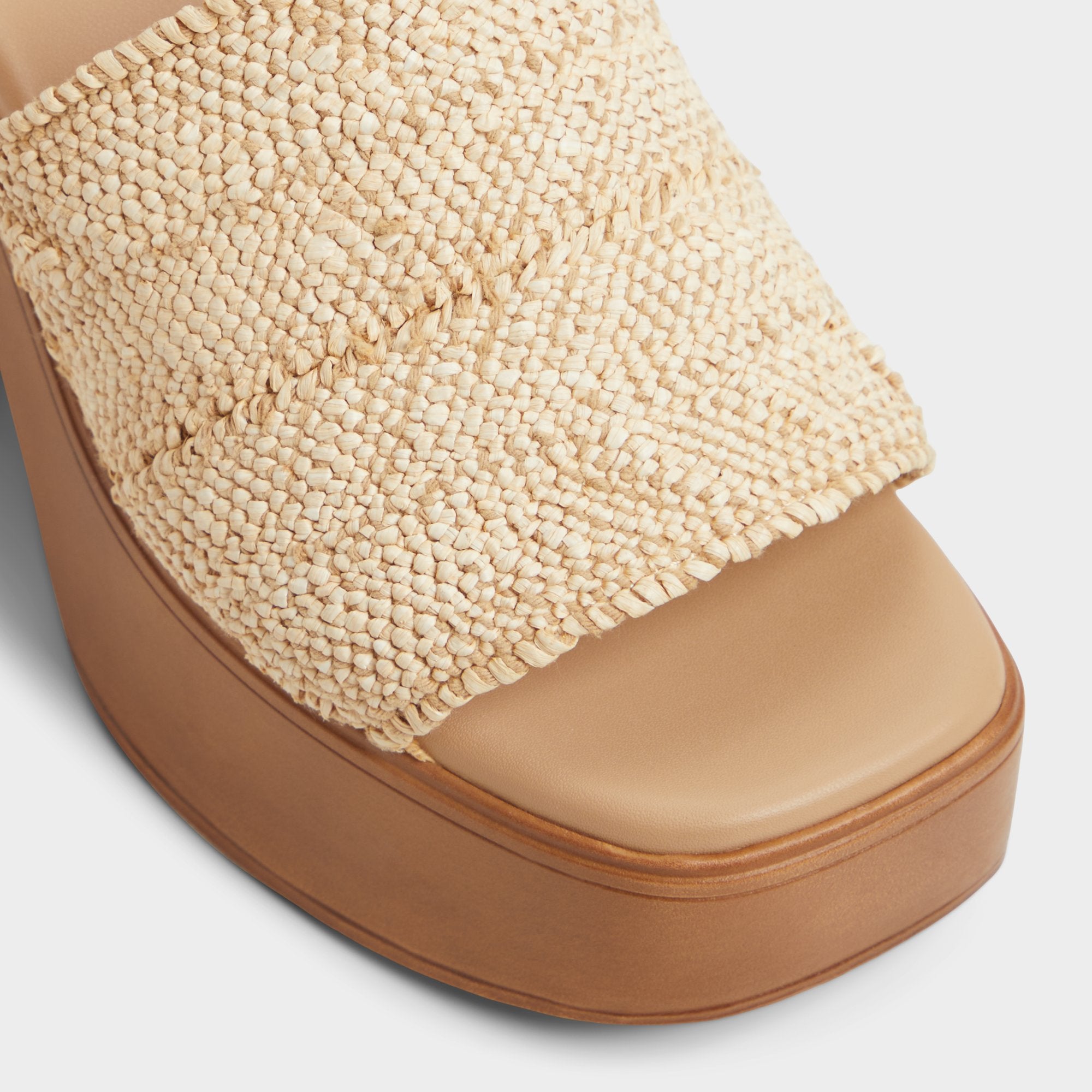 Aldo Maysee Natural Women's Platform sandals - Heeled mule, Platform Natural