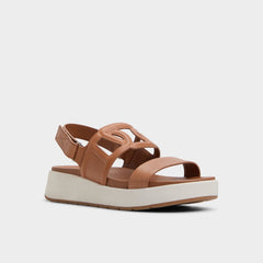 Aldo Onuvia Medium Brown Women's Footbed sandals - Footbed sandal, Flatform Medium Brown