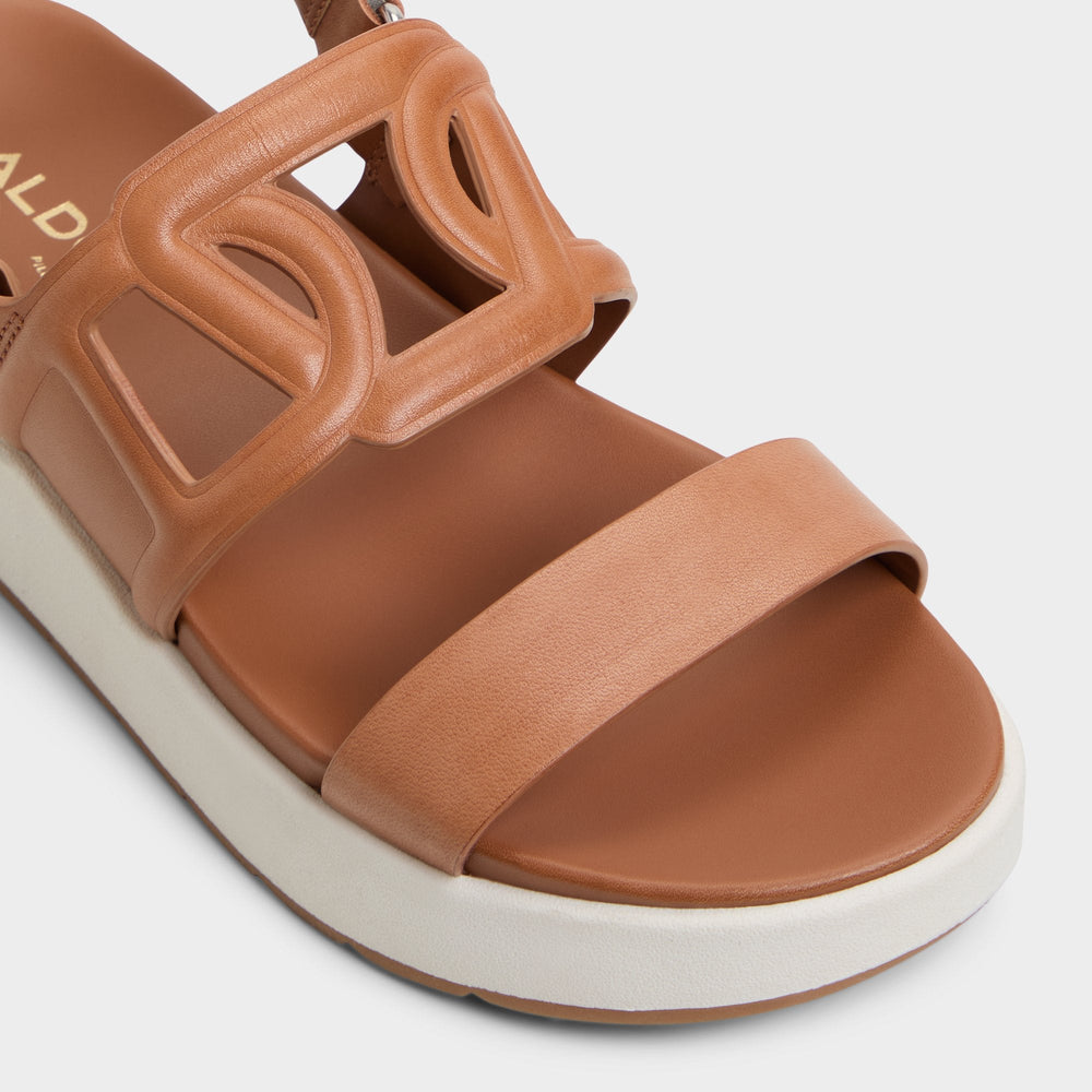 Aldo Onuvia Medium Brown Women's Footbed sandals - Footbed sandal, Flatform Medium Brown