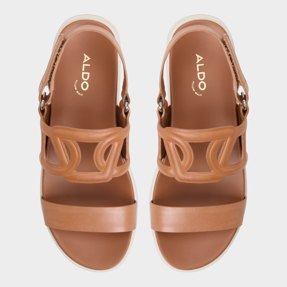 Aldo Onuvia Medium Brown Women's Footbed sandals - Footbed sandal, Flatform Medium Brown