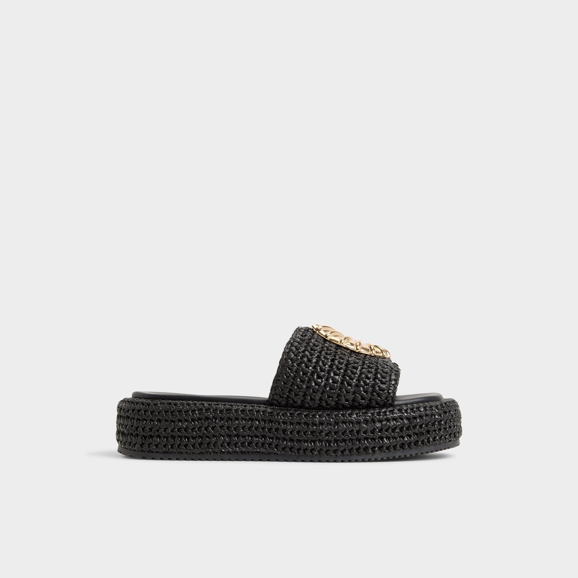 Aldo Justbeachy Black Women's Platform sandals - Flatform sandal Black