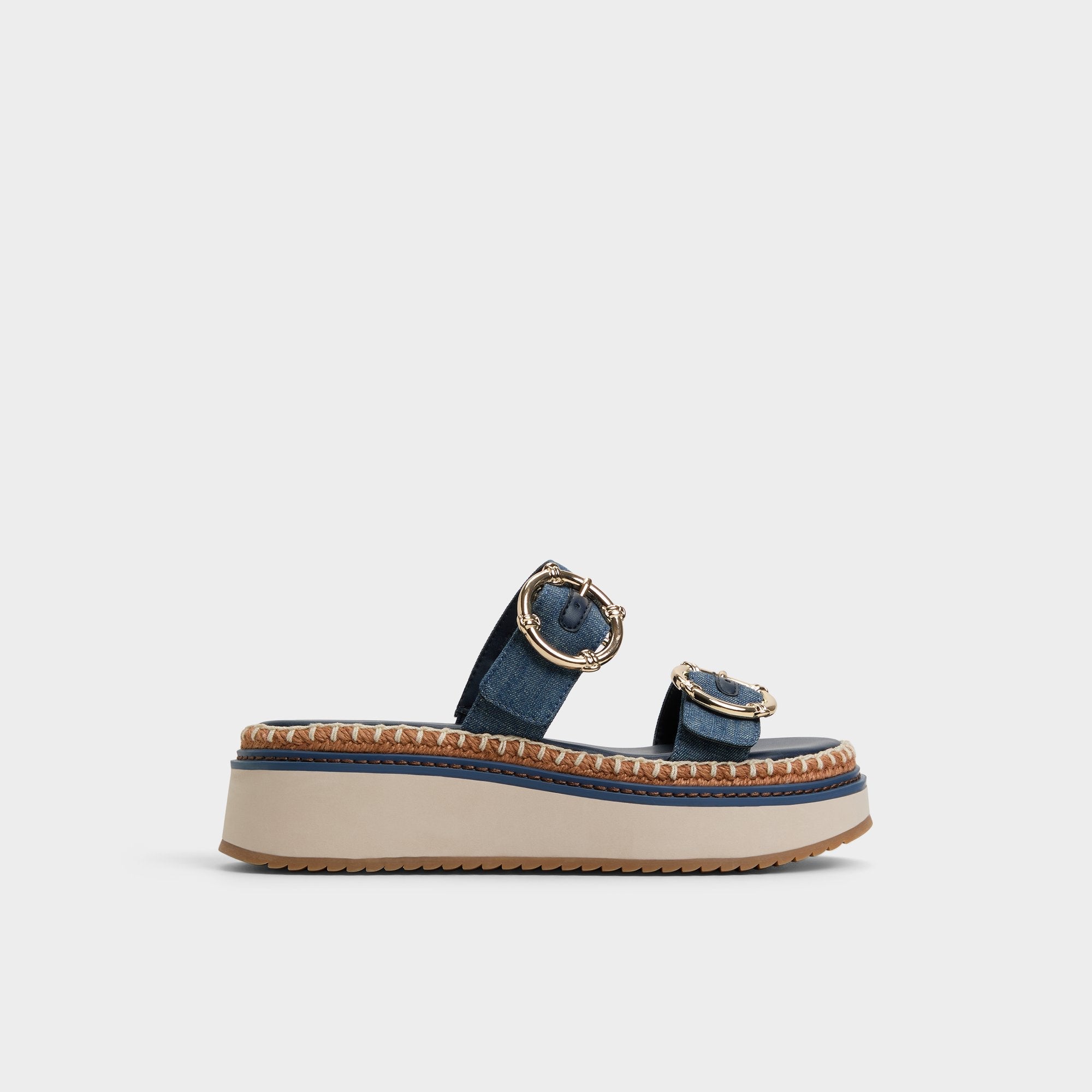 Aldo Kaeithien Dark Blue Women's Platform sandals - Slide sandal Dark Blue