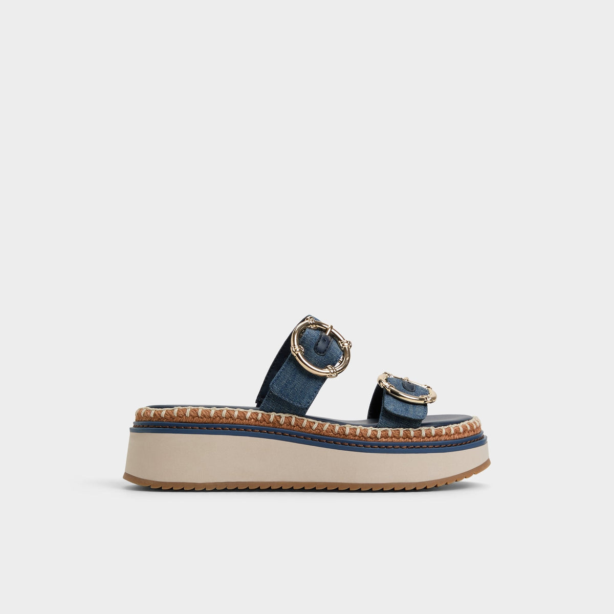 Aldo Kaeithien Dark Blue Women's Platform sandals - Slide sandal Dark Blue
