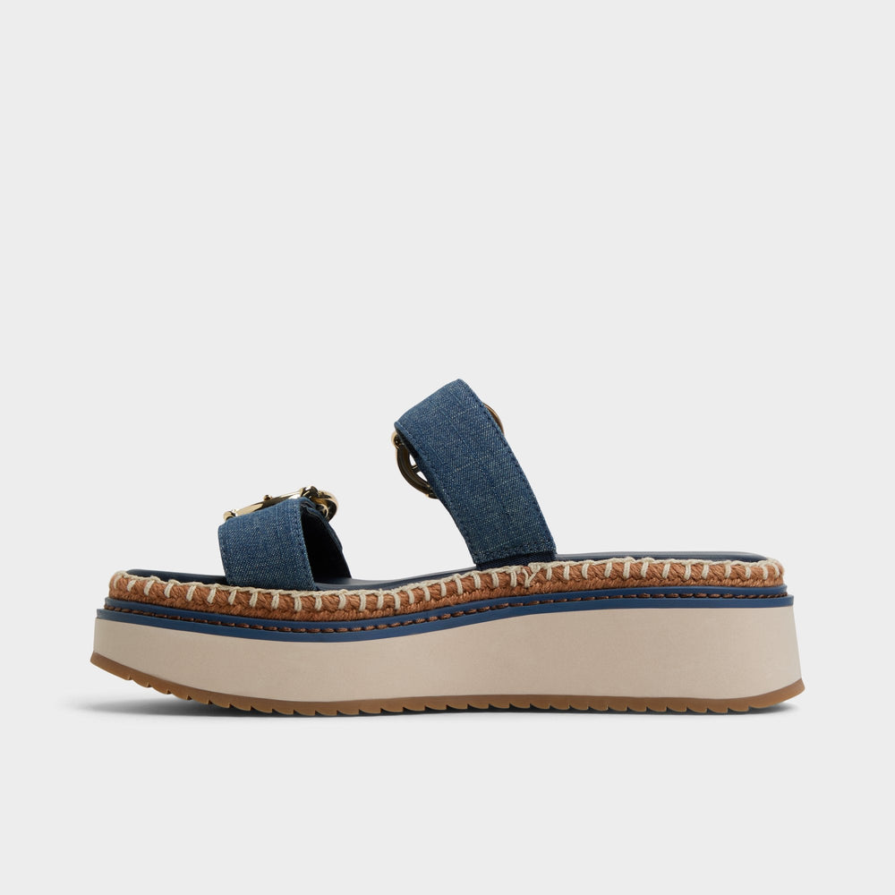 Aldo Kaeithien Dark Blue Women's Platform sandals - Slide sandal Dark Blue
