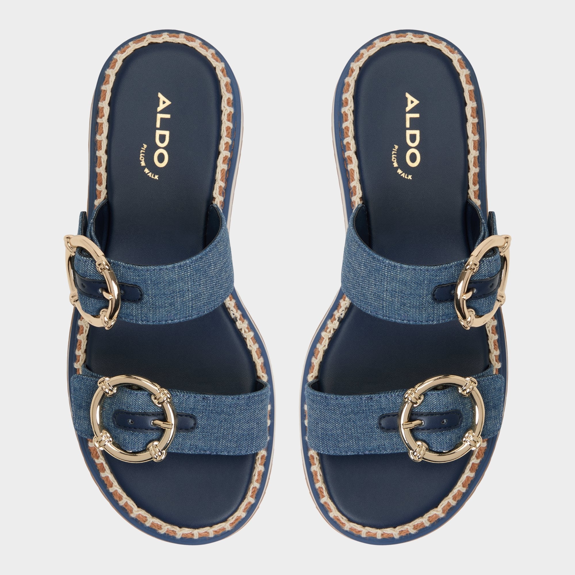 Aldo Kaeithien Dark Blue Women's Platform sandals - Slide sandal Dark Blue