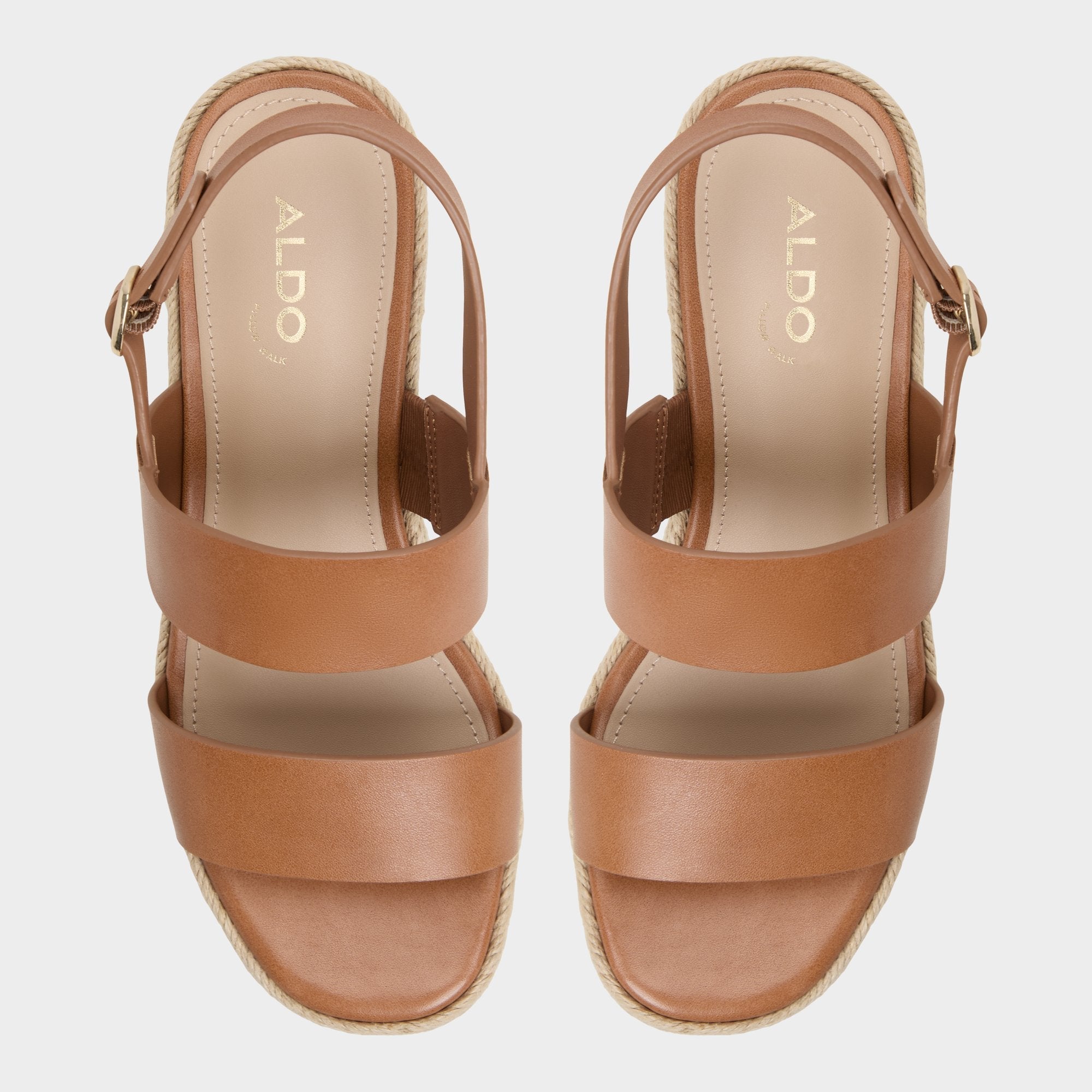 Aldo Keoni Medium Brown Women's Platform sandals - Wedge sandal Medium brown
