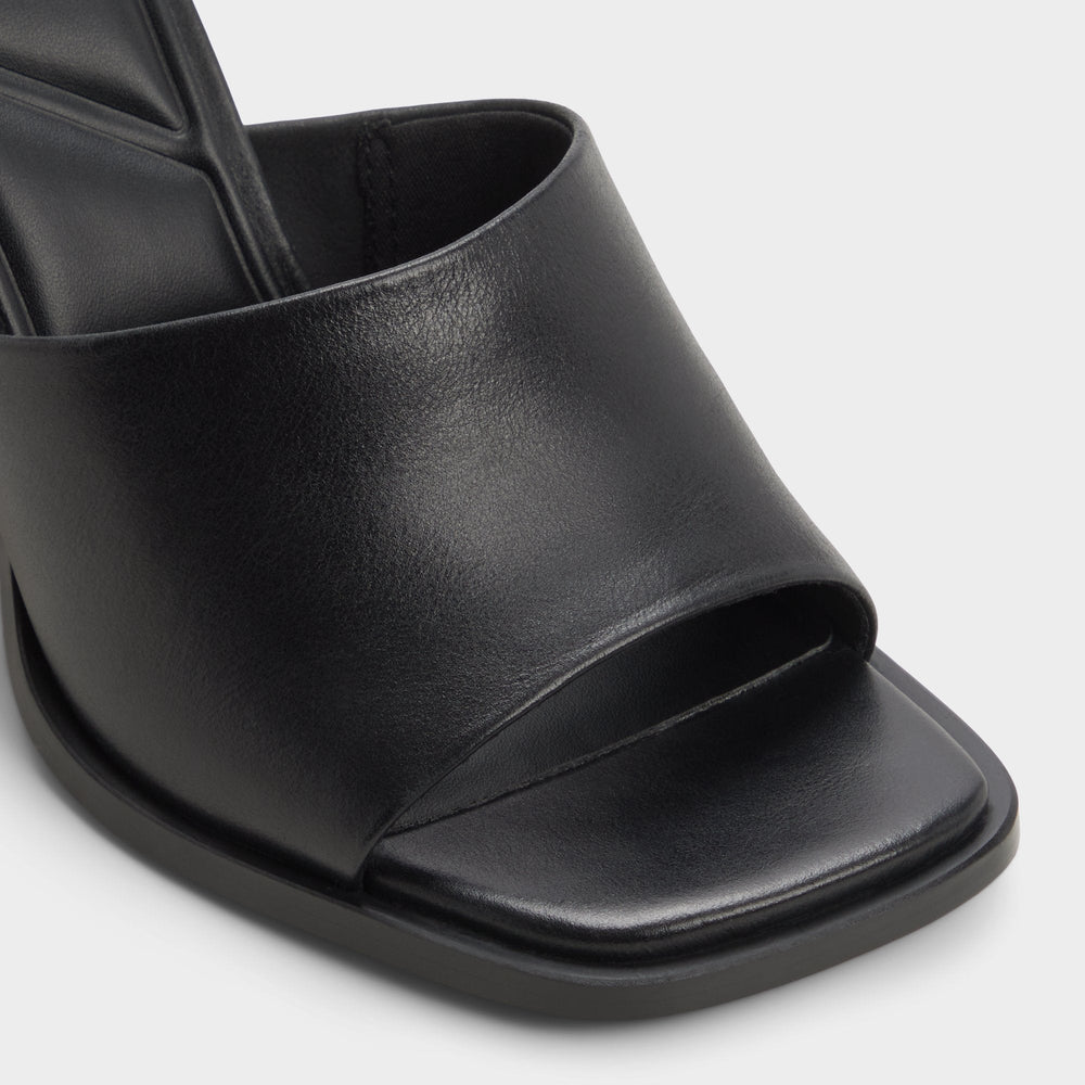Aldo Re in Sophia Black - Heeled mule, Block heel Black
