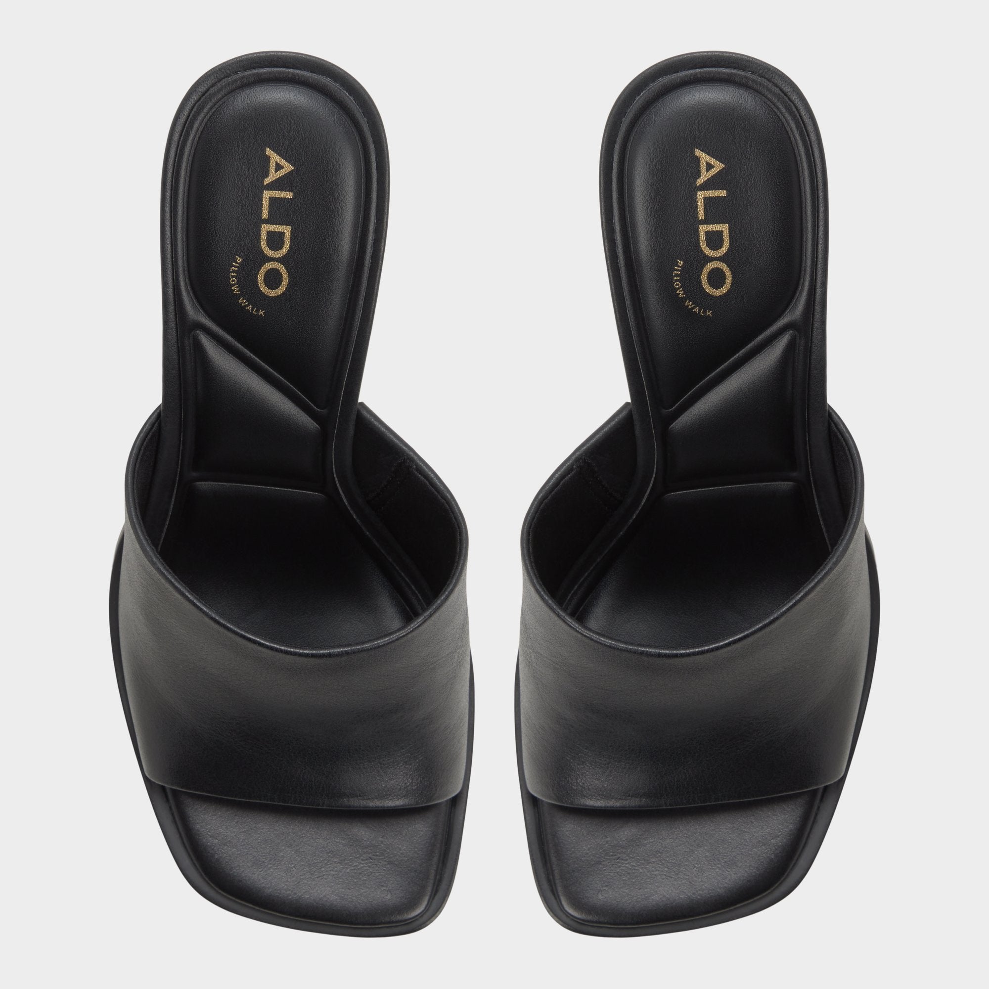 Aldo Re in Sophia Black - Heeled mule, Block heel Black