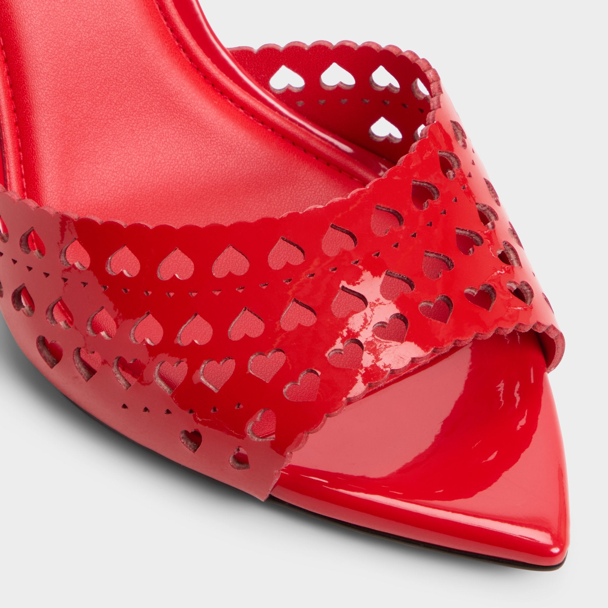 Aldo Lovemule in Medium Red - Heeled mule, Stiletto heel Medium red