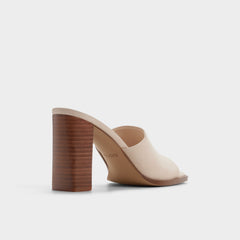 Aldo Re in Sophia Other Beige - Heeled mule, Block heel Other beige