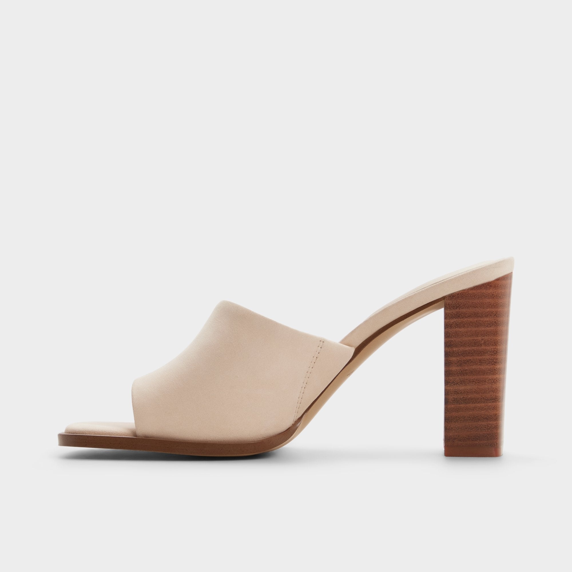 Aldo Re in Sophia Other Beige - Heeled mule, Block heel Other beige