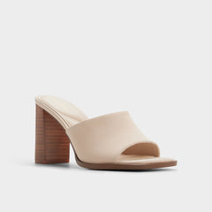 Aldo Re in Sophia Other Beige - Heeled mule, Block heel Other beige