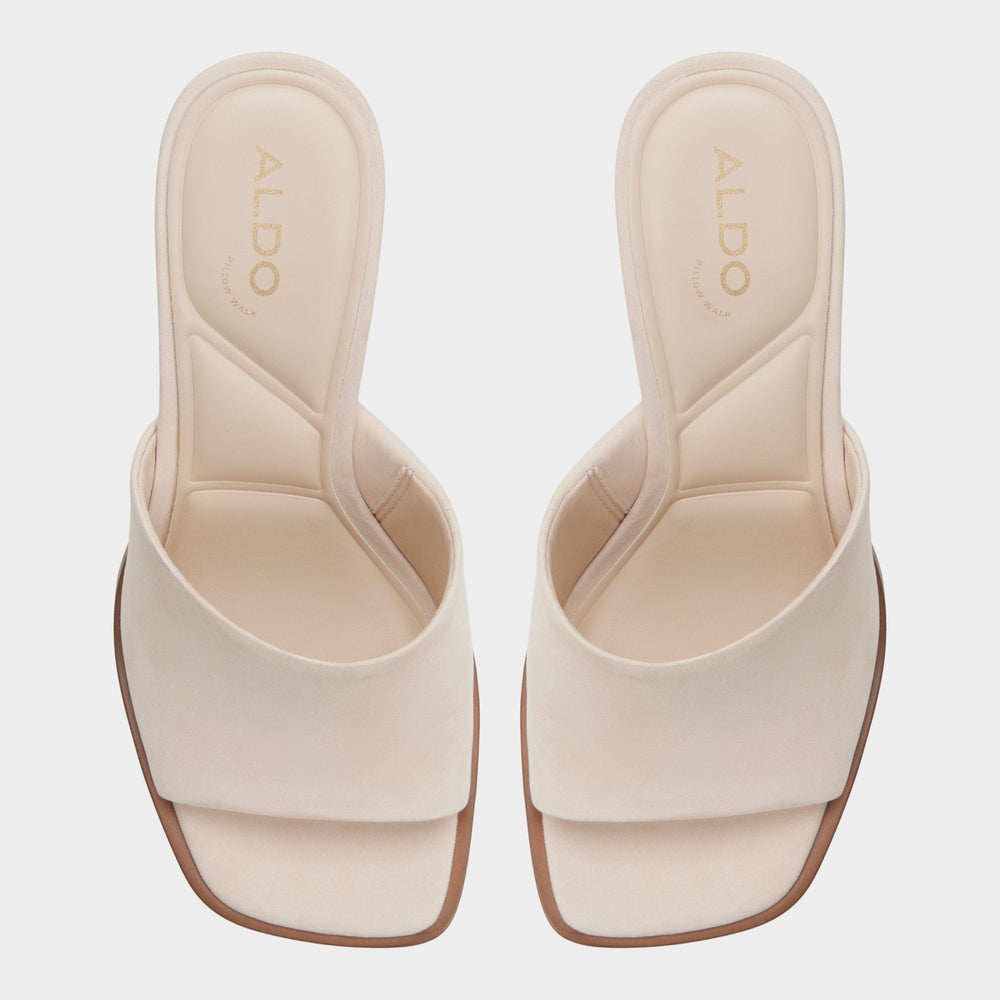 Aldo Re in Sophia Other Beige - Heeled mule, Block heel Other beige