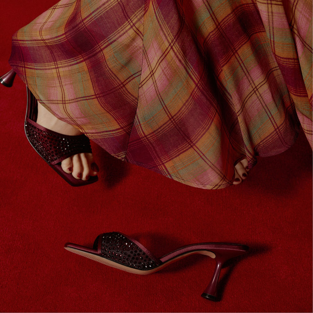 Aldo Agatha in Bordo - Heeled mule Bordo