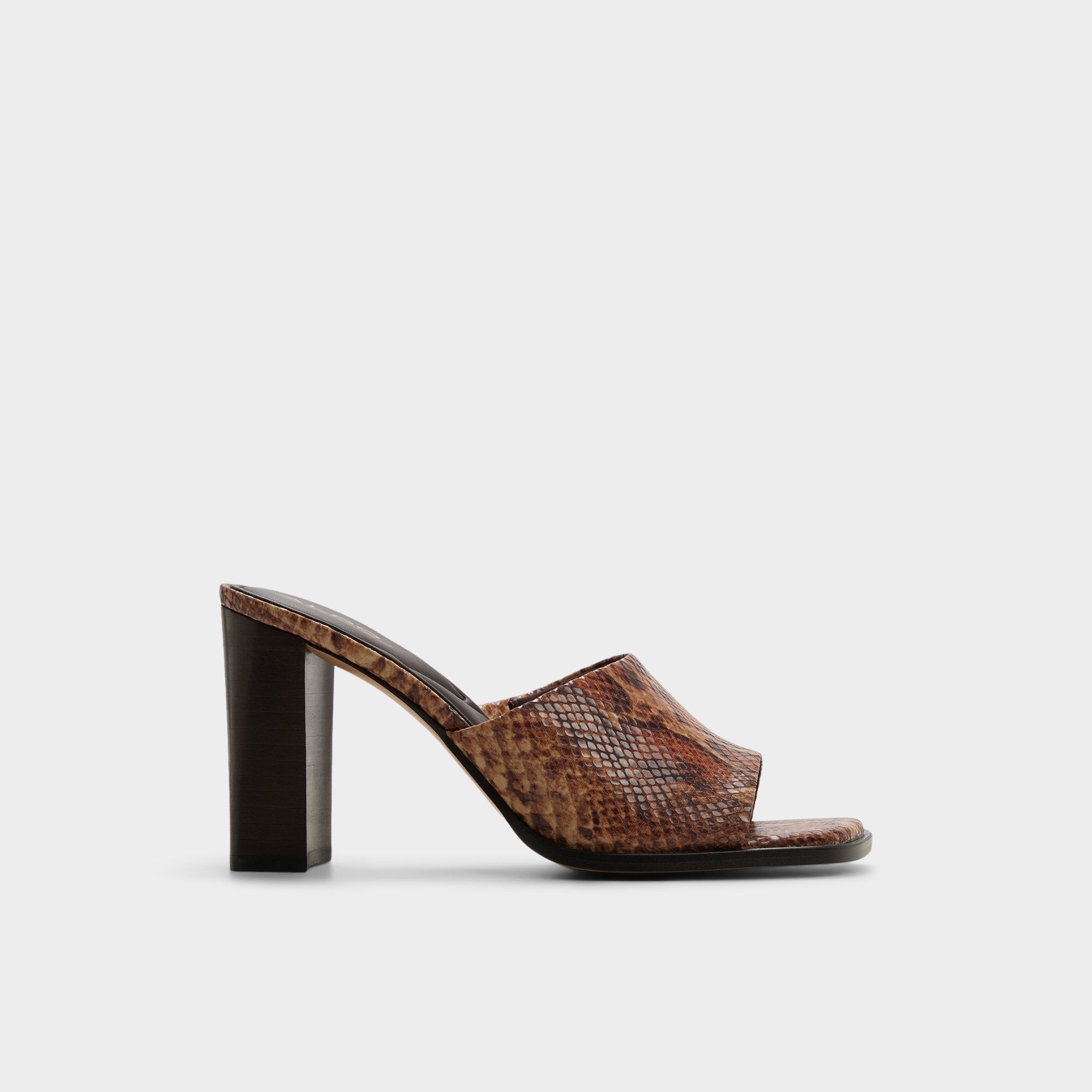 Aldo Re in Sophia Brown Multi14190695 - Heeled mule, Block heel Brown multi