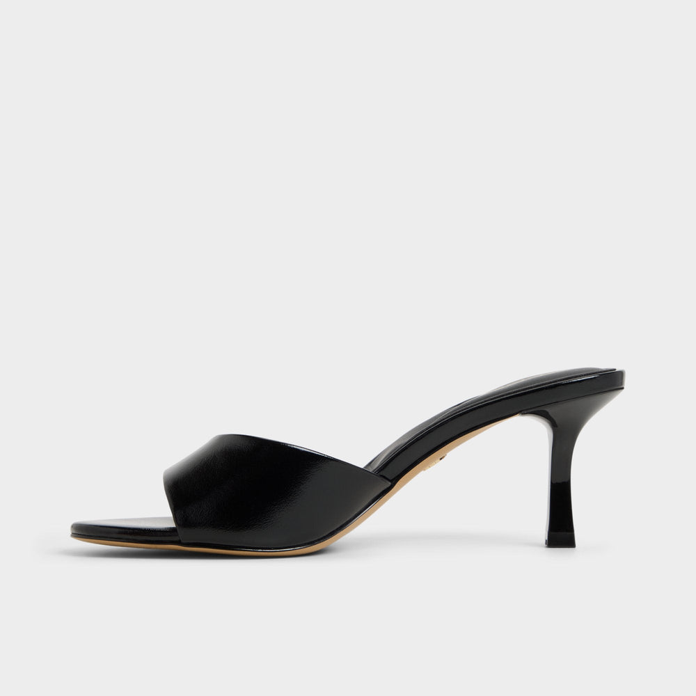 Aldo Annaberaen in Black - Heeled mule, Stiletto heel Black