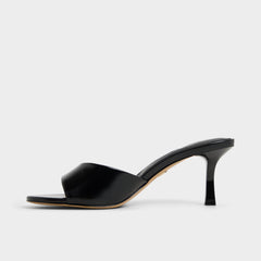 Aldo Annaberaen in Black - Heeled mule, Stiletto heel Black