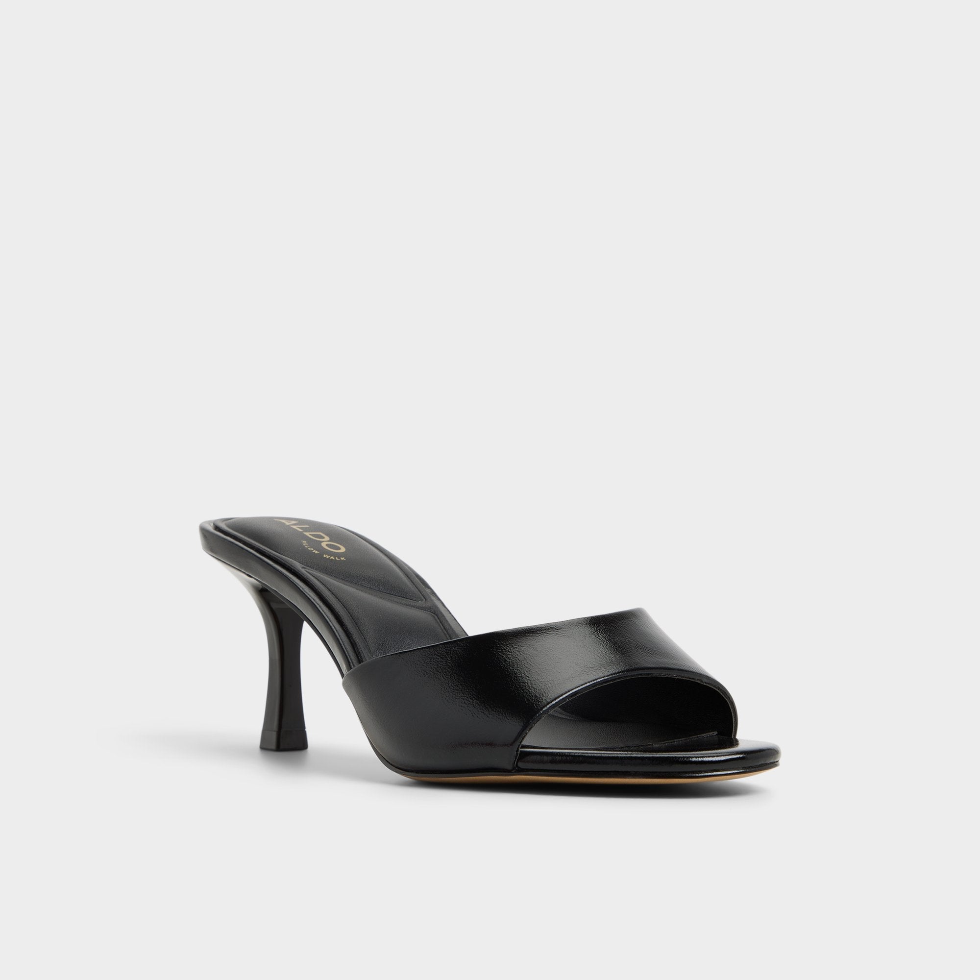 Aldo Annaberaen in Black - Heeled mule, Stiletto heel Black