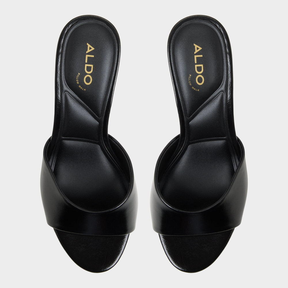 Aldo Annaberaen in Black - Heeled mule, Stiletto heel Black