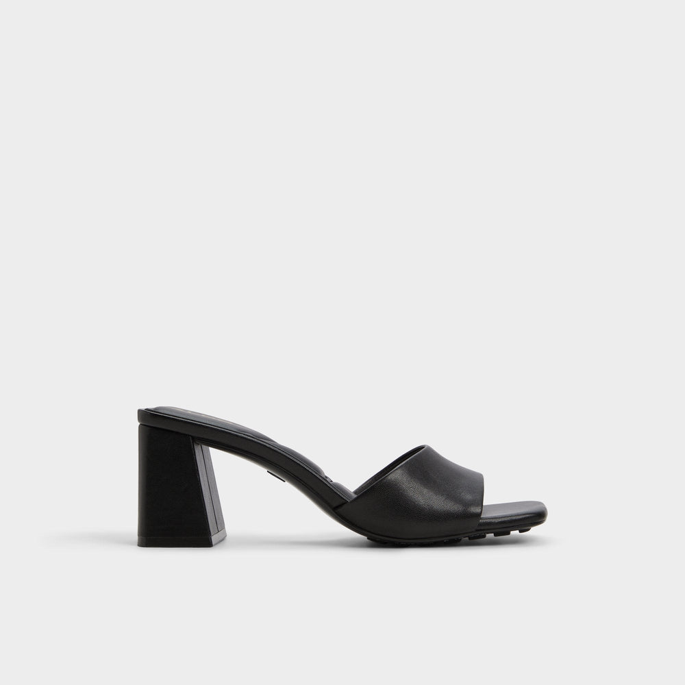 Aldo Tisha Black Women's Heeled mules - Heeled mule, Block heel Black