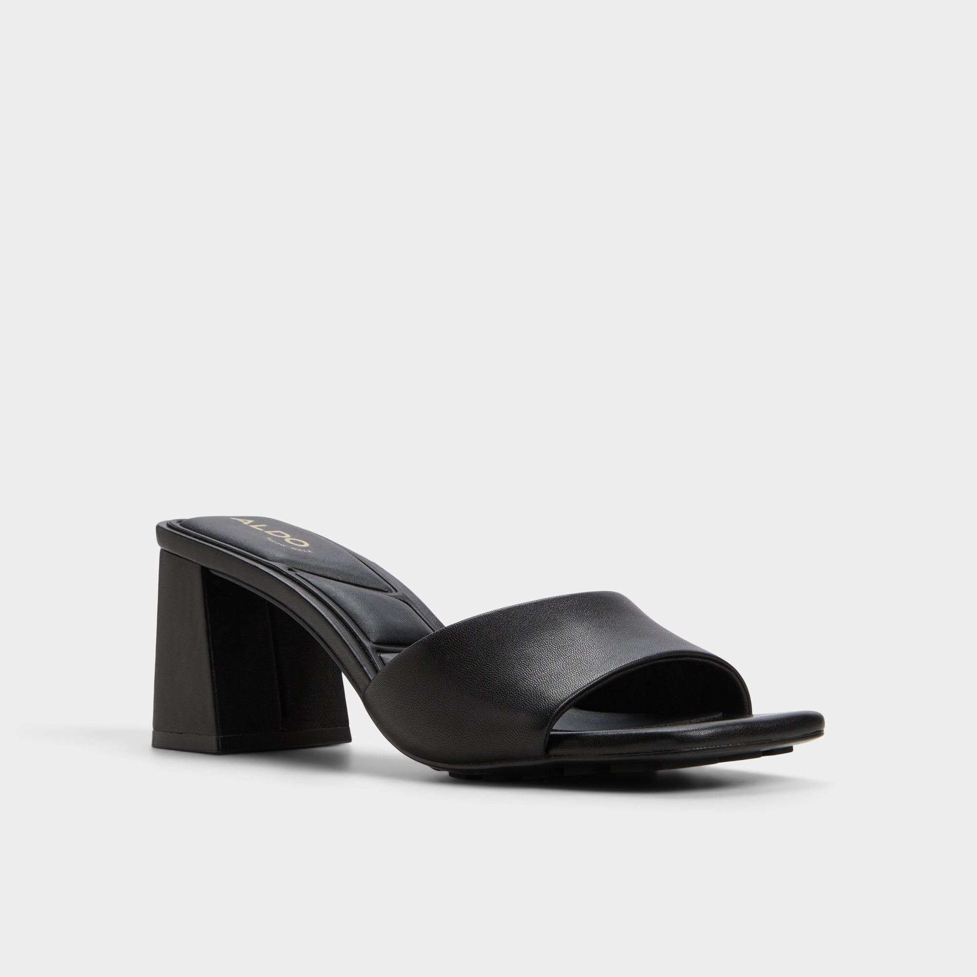 Aldo Tisha Black Women's Heeled mules - Heeled mule, Block heel Black
