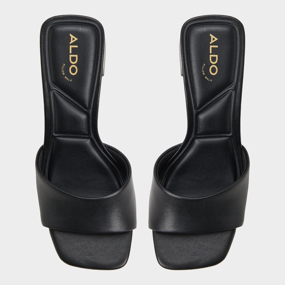 Aldo Tisha Black Women's Heeled mules - Heeled mule, Block heel Black
