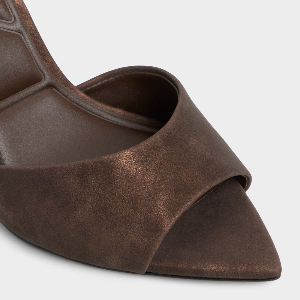 Aldo Anniebrilden Dark Brown Women's Mule slides - Heeled mule, Stiletto heel Dark brown