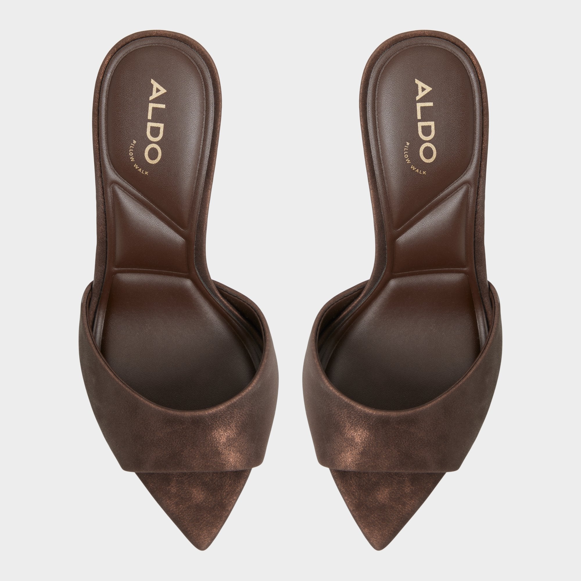 Aldo Anniebrilden Dark Brown Women's Mule slides - Heeled mule, Stiletto heel Dark brown
