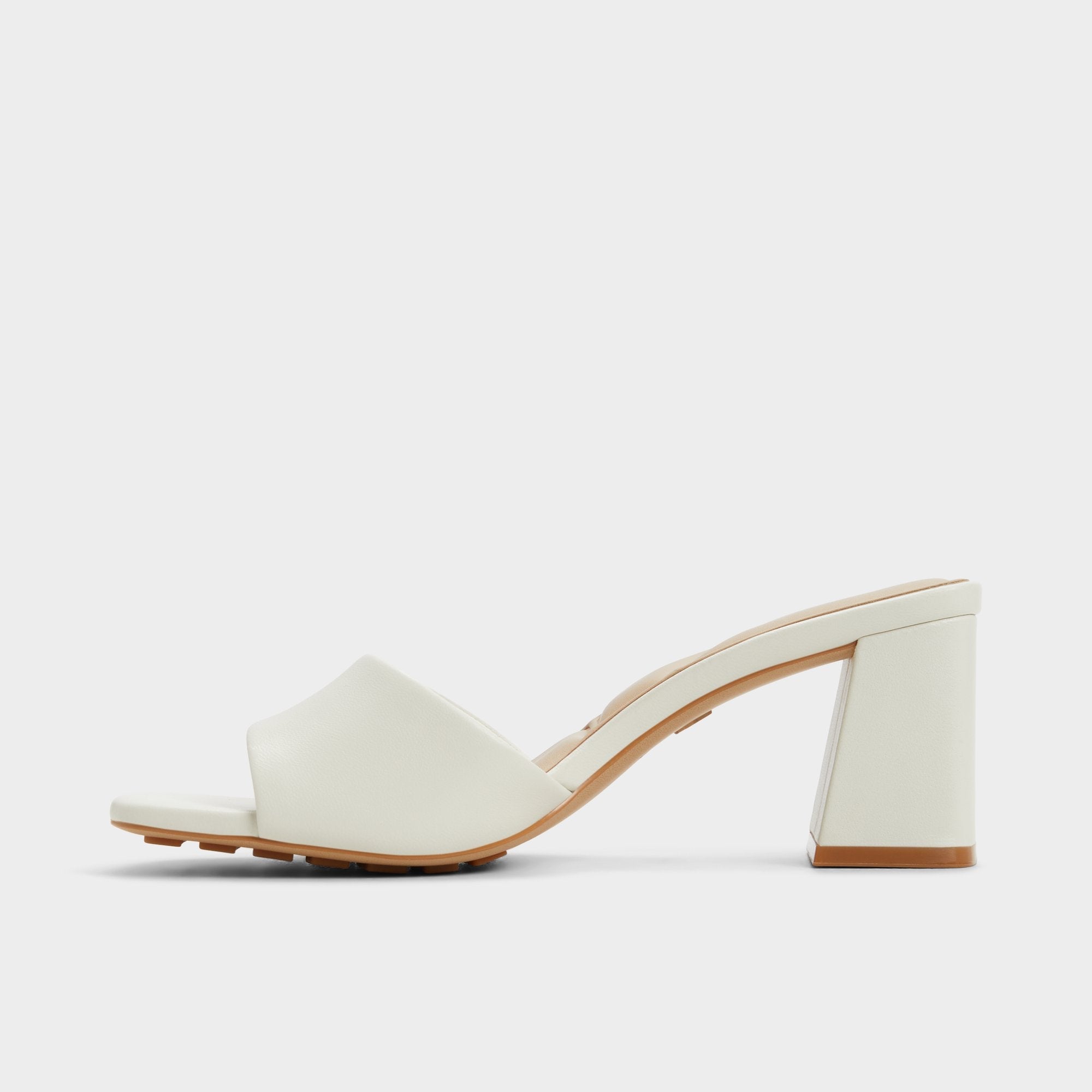 Aldo Tisha White Women's Heeled mules - Heeled mule, Block heel White