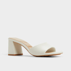 Aldo Tisha White Women's Heeled mules - Heeled mule, Block heel White