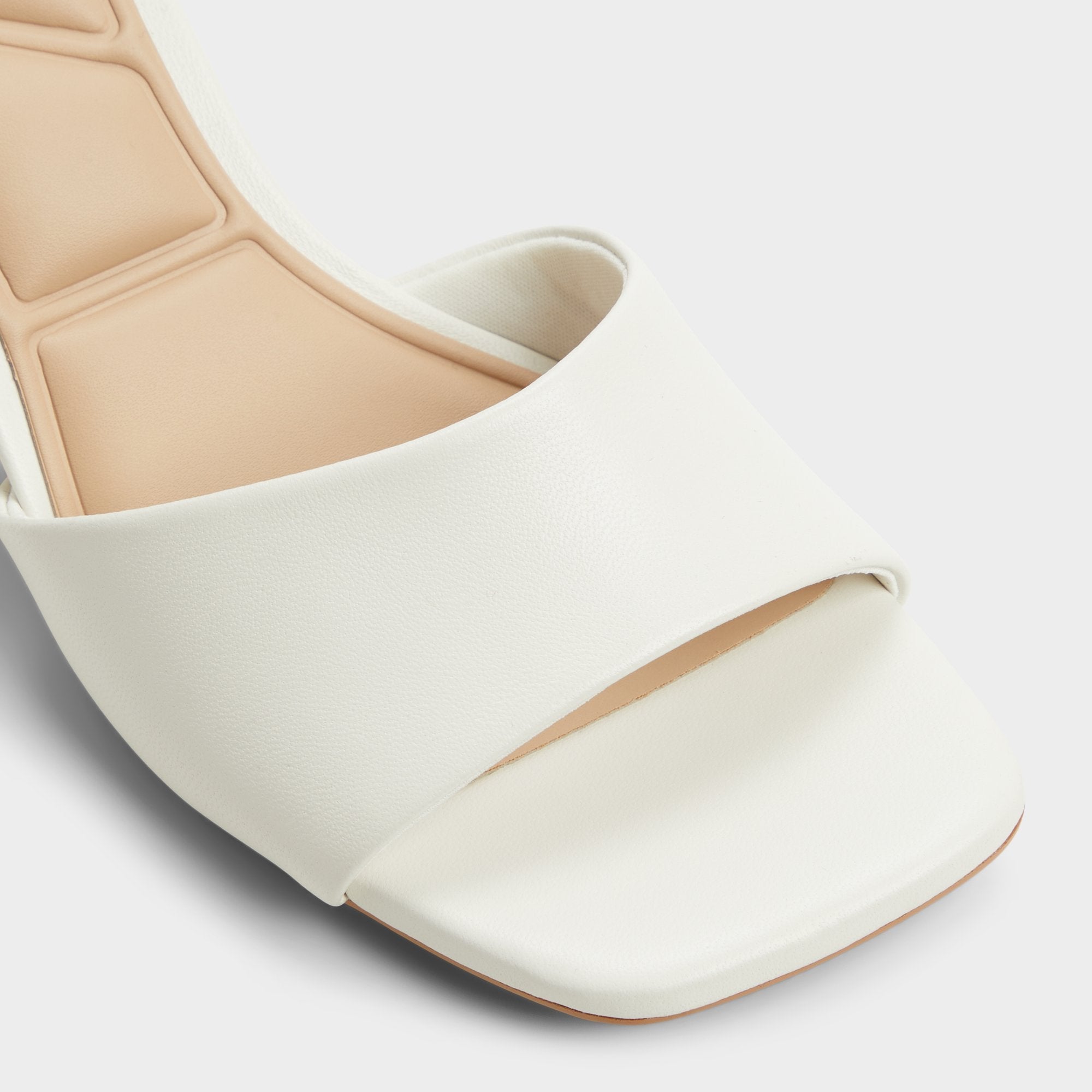 Aldo Tisha White Women's Heeled mules - Heeled mule, Block heel White
