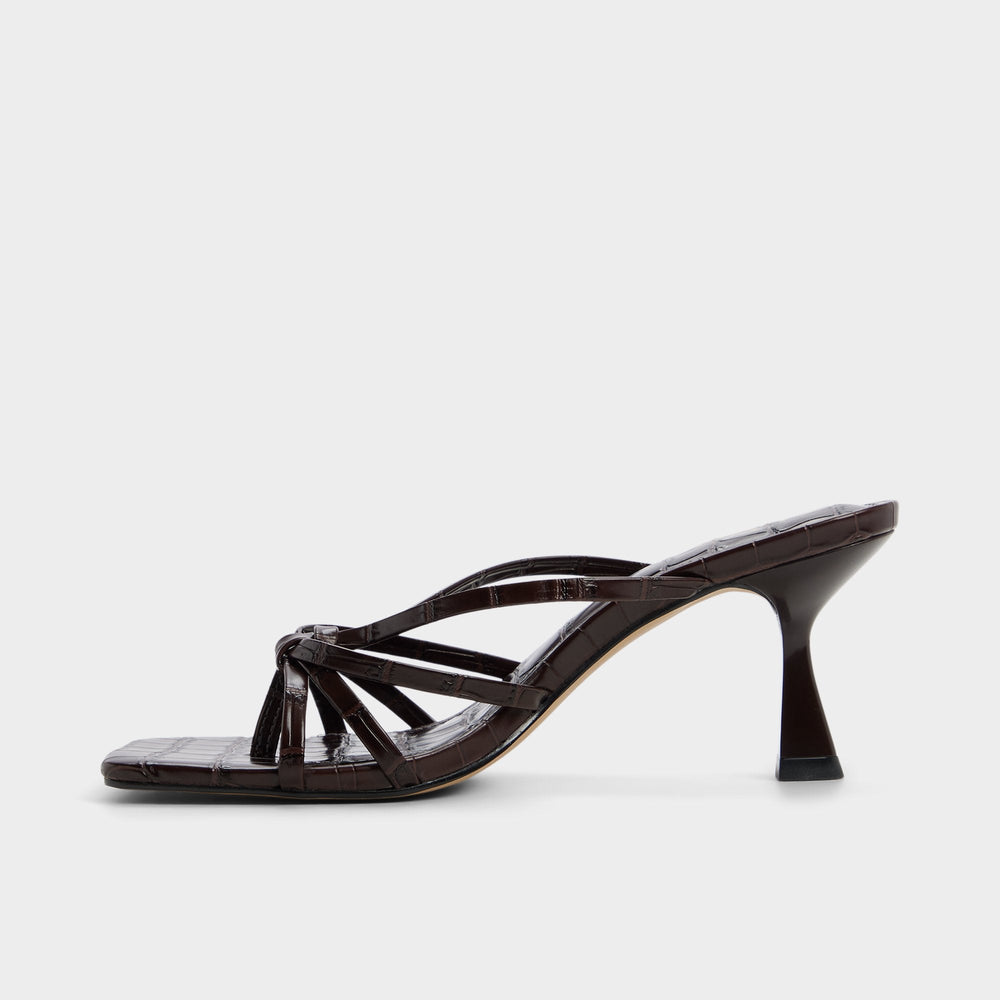 Aldo Lumera in Dark Brown - Heeled mule, Stiletto heel Dark brown