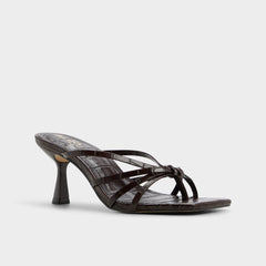 Aldo Lumera in Dark Brown - Heeled mule, Stiletto heel Dark brown