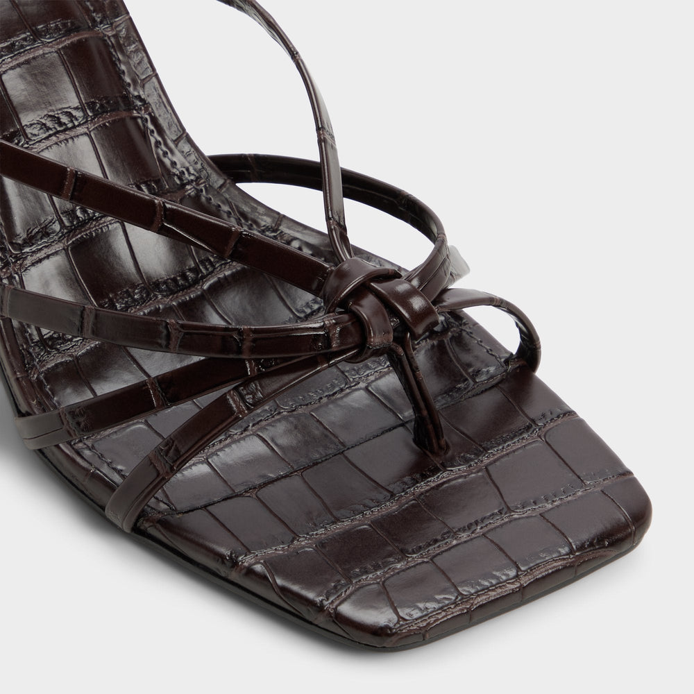 Aldo Lumera in Dark Brown - Heeled mule, Stiletto heel Dark brown