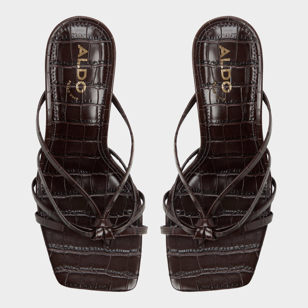 Aldo Lumera in Dark Brown - Heeled mule, Stiletto heel Dark brown