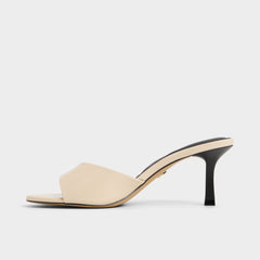 Aldo Annaberaen in Light Beige - Heeled mule, Stiletto heel Light beige