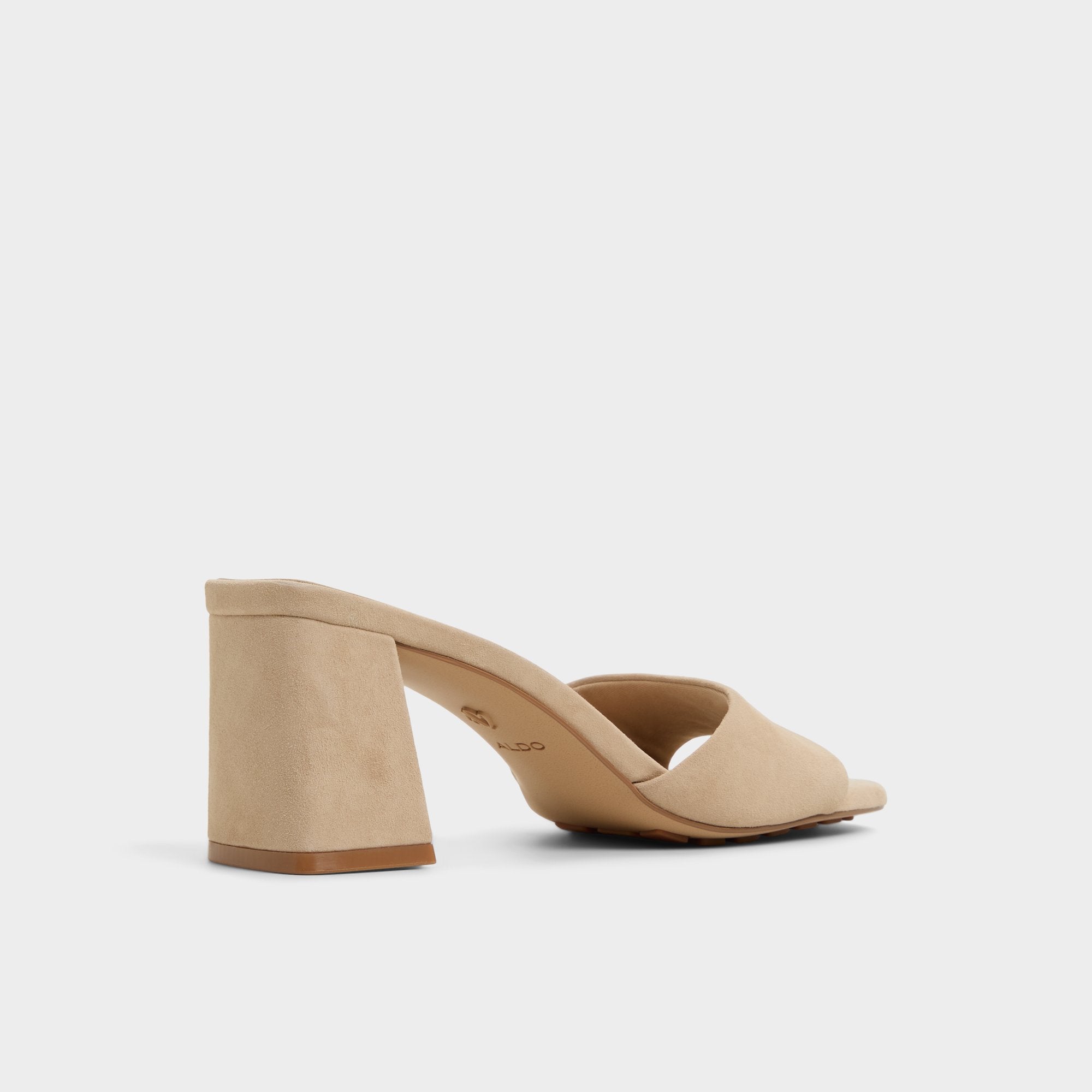 Aldo Tisha Beige Women's Heeled mules - Heeled mule, Block heel Beige