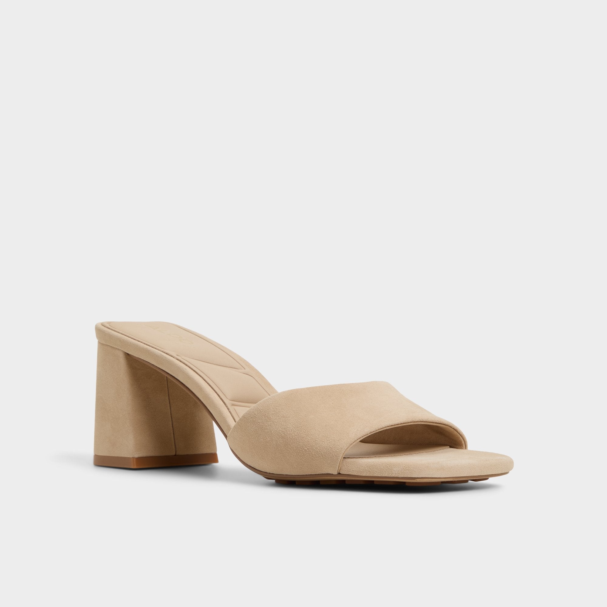 Aldo Tisha Beige Women's Heeled mules - Heeled mule, Block heel Beige