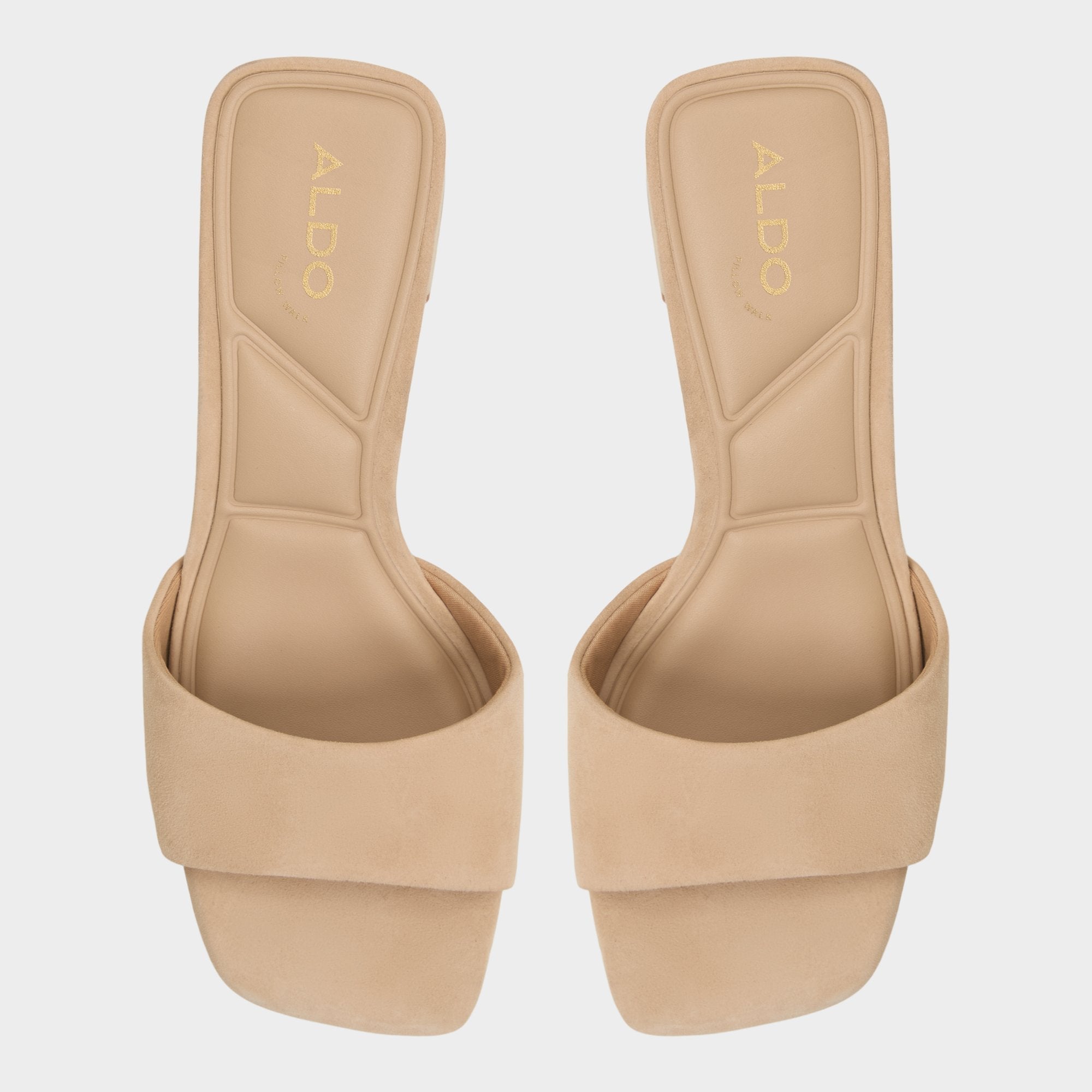 Aldo Tisha Beige Women's Heeled mules - Heeled mule, Block heel Beige