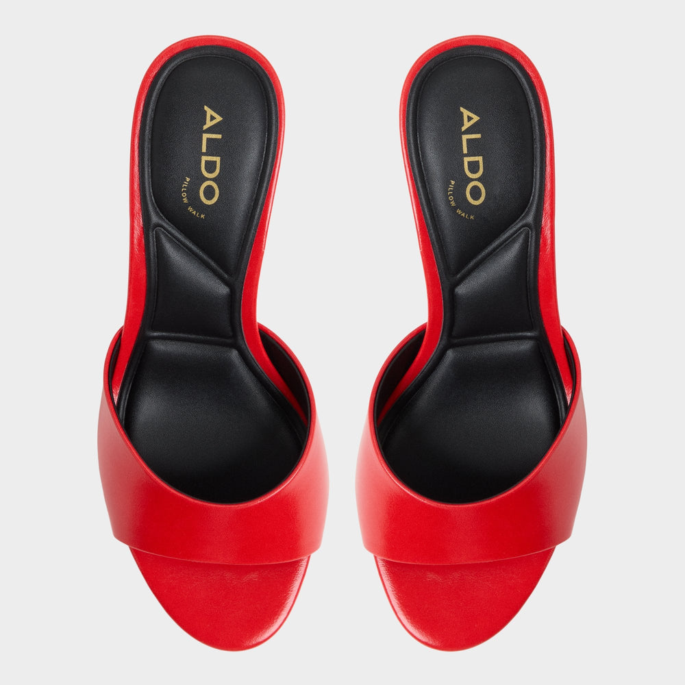 Aldo Annaberaen in Bright Red - Heeled mule, Stiletto heel Bright red