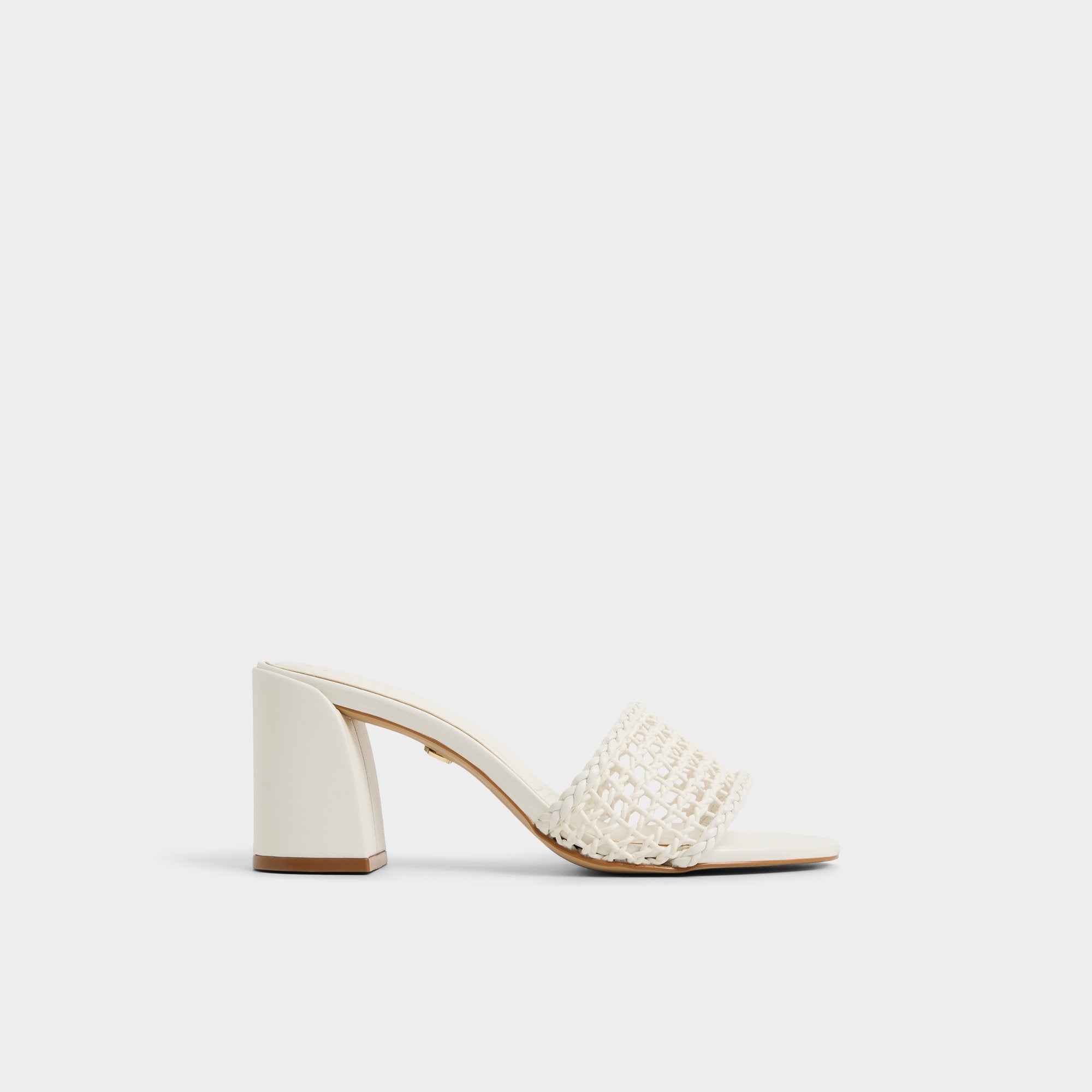 Aldo Beachdate White/Bone Women's Block heels - Heeled mule, Block heel White/Bone