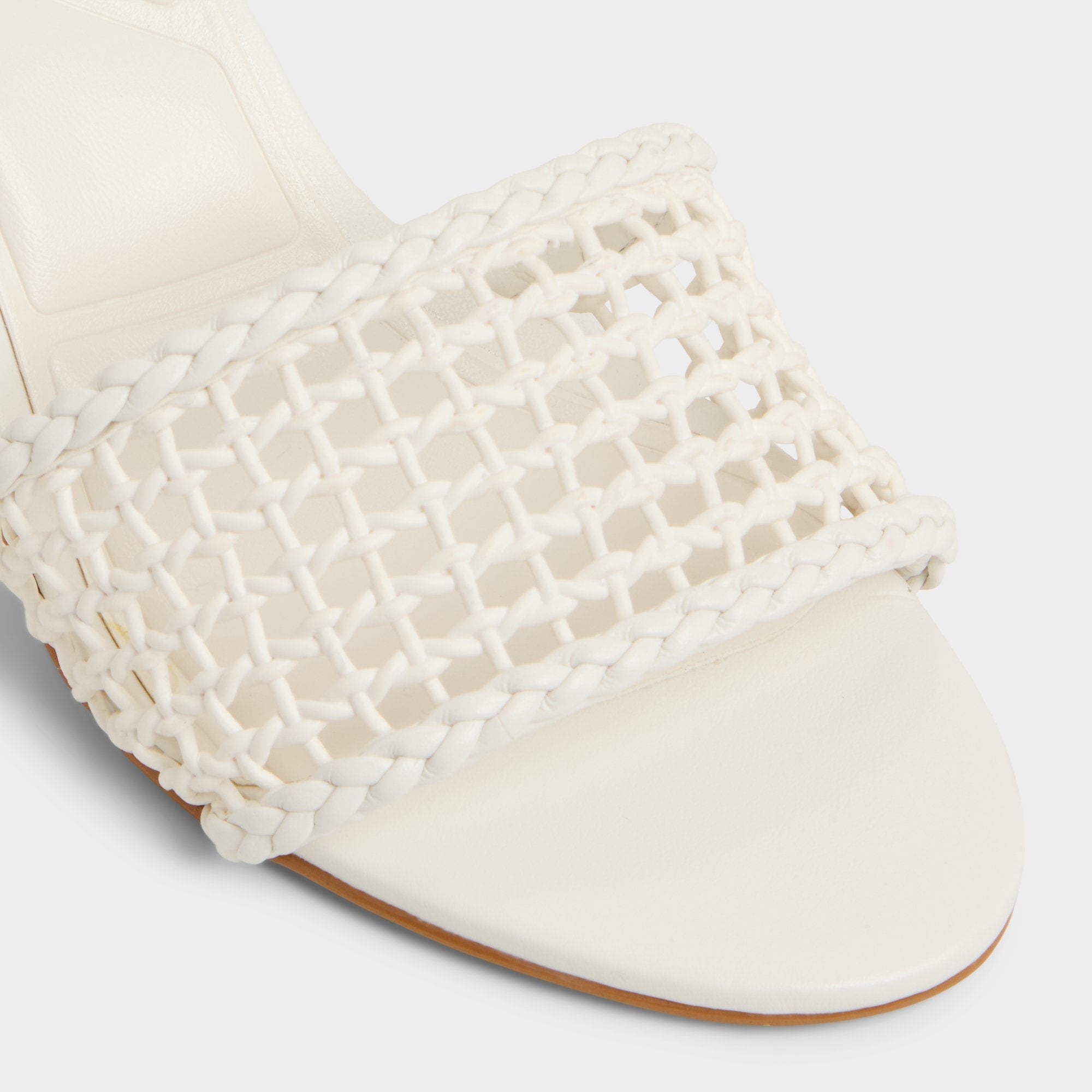 Aldo Beachdate White/Bone Women's Block heels - Heeled mule, Block heel White/Bone