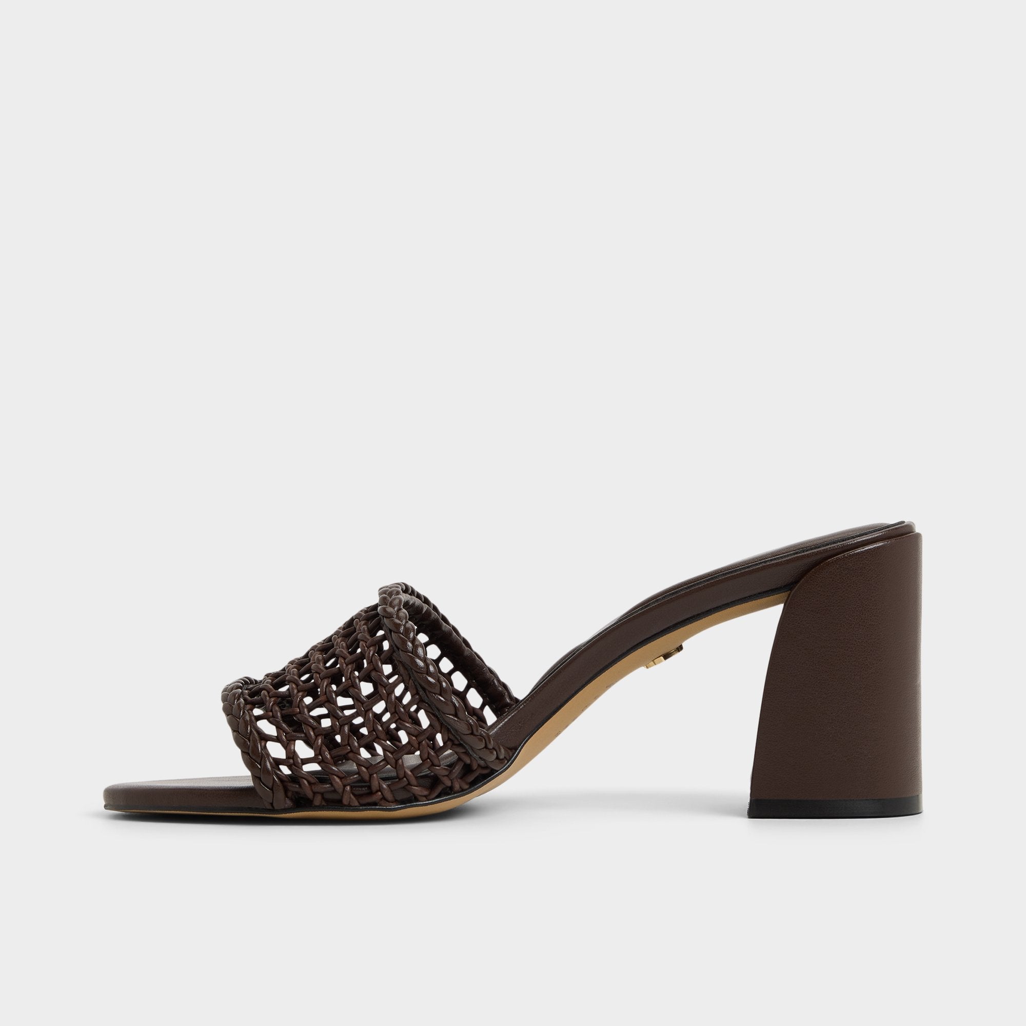 Aldo Beachdate Dark Brown Women's Block heels - Heeled mule, Block heel Dark Brown
