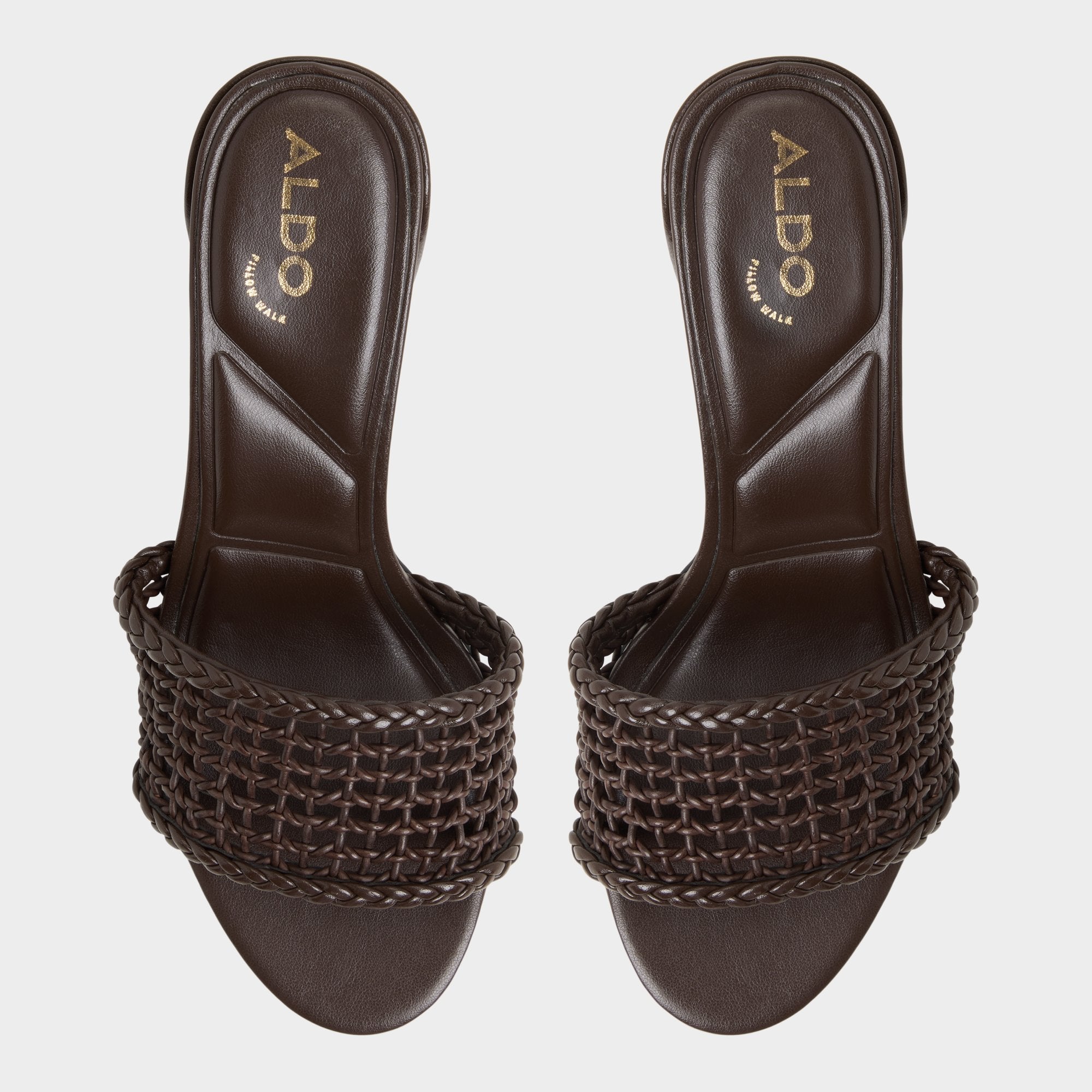 Aldo Beachdate Dark Brown Women's Block heels - Heeled mule, Block heel Dark Brown