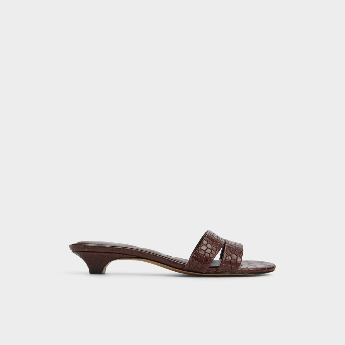 Aldo Scarletta Dark Brown Women's Heeled mules - Heeled mule, Kitten heel Dark Brown