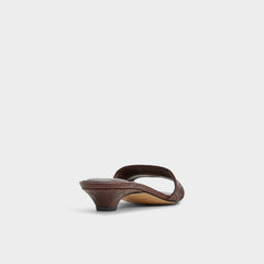 Aldo Scarletta Dark Brown Women's Heeled mules - Heeled mule, Kitten heel Dark Brown
