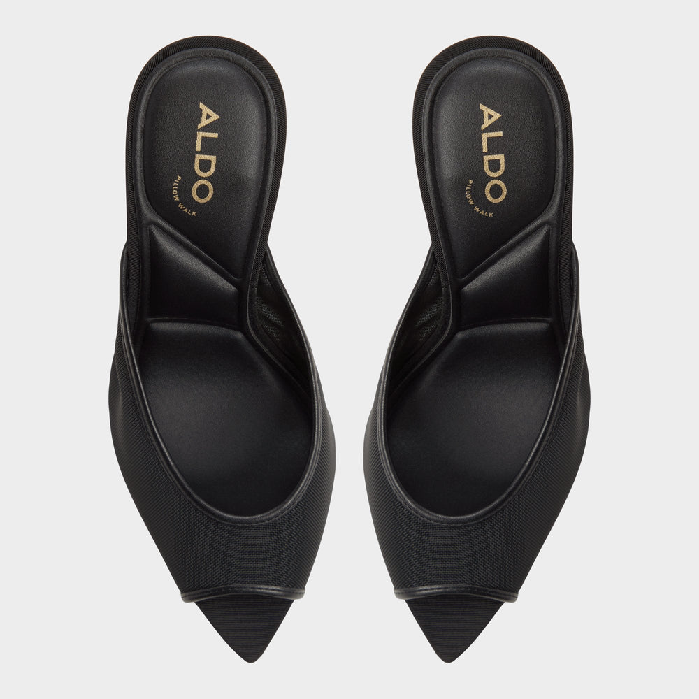 Aldo Elennah in Black 14161302 - Heeled mule, Stiletto heel Black