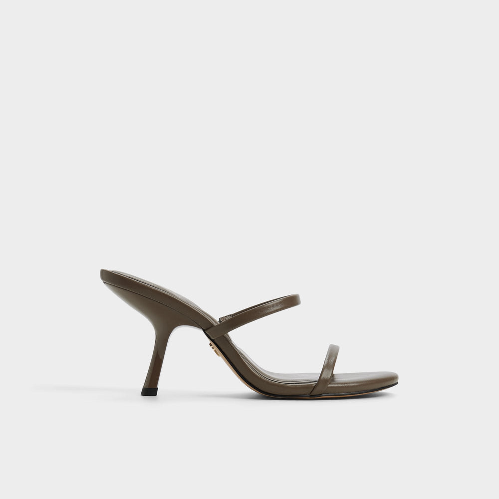 Aldo Avelinda in Khaki - Heeled mule Khaki