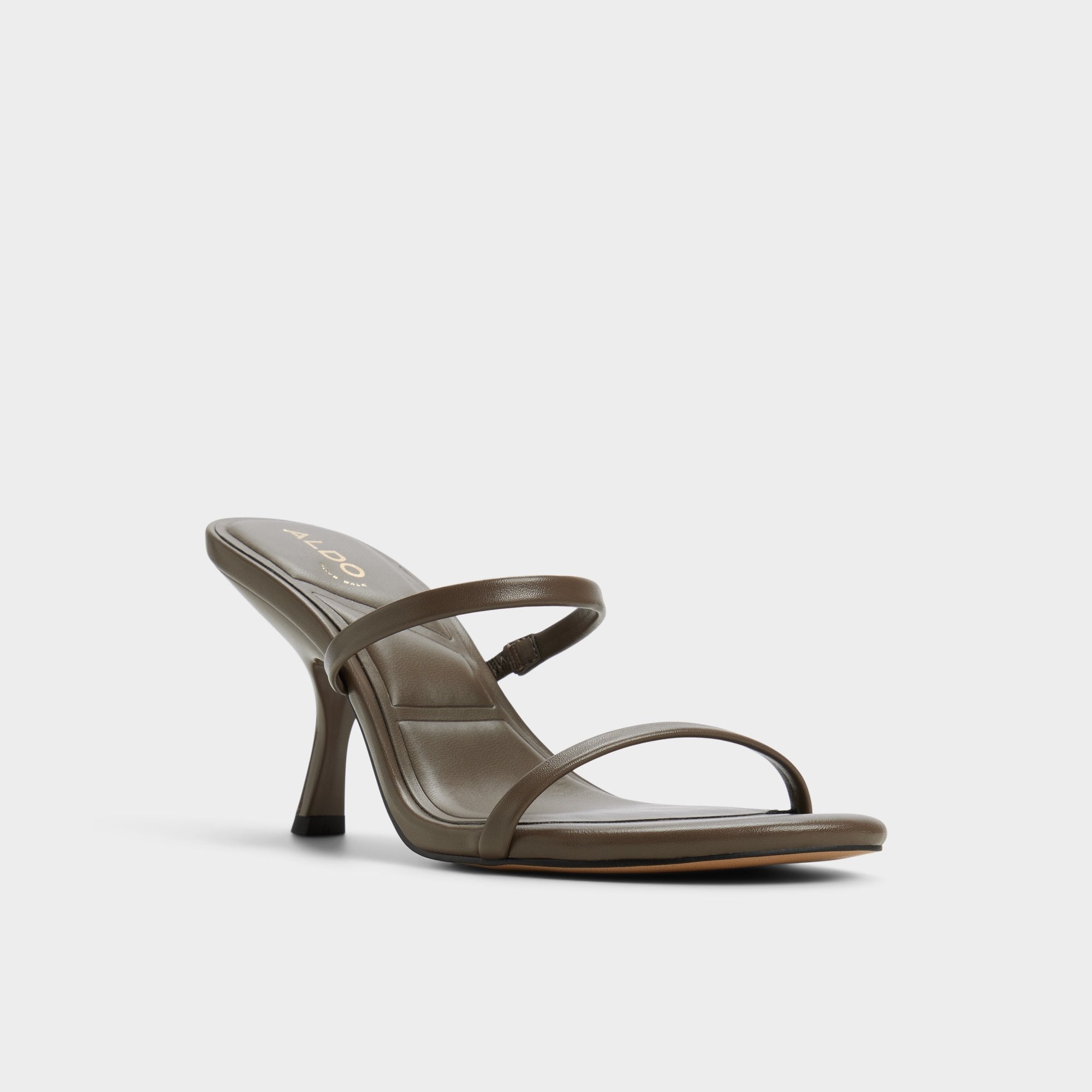 Aldo Avelinda in Khaki - Heeled mule Khaki