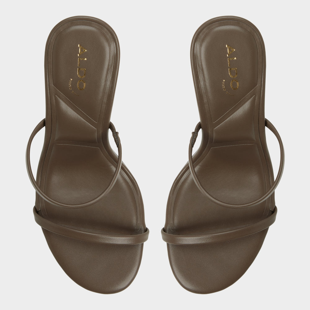 Aldo Avelinda in Khaki - Heeled mule Khaki